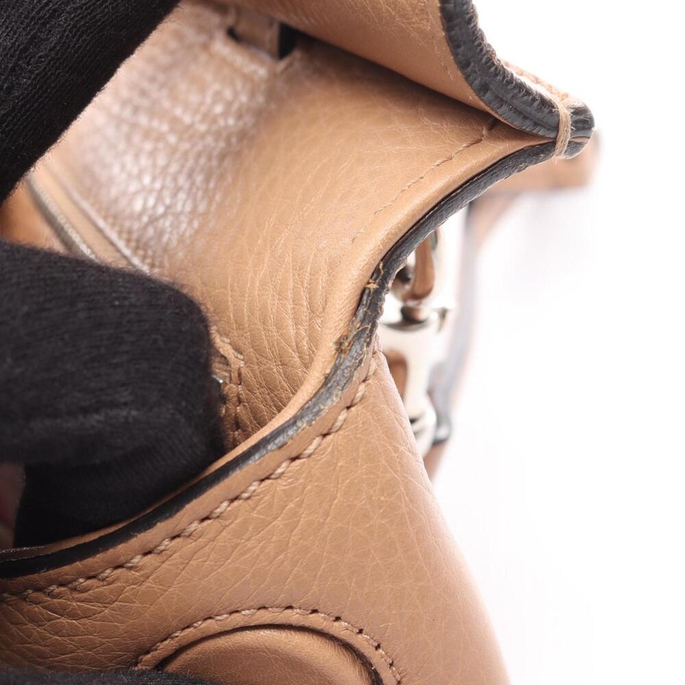GUCCI Authentic Cream Leather Bamboo Bag - Picture 8 of 15